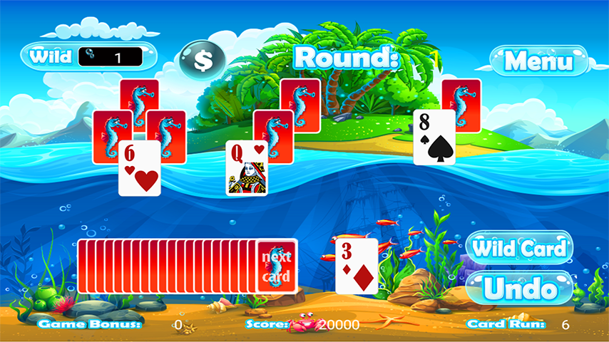 Tri Peaks Solitaire Classic Скриншот 2