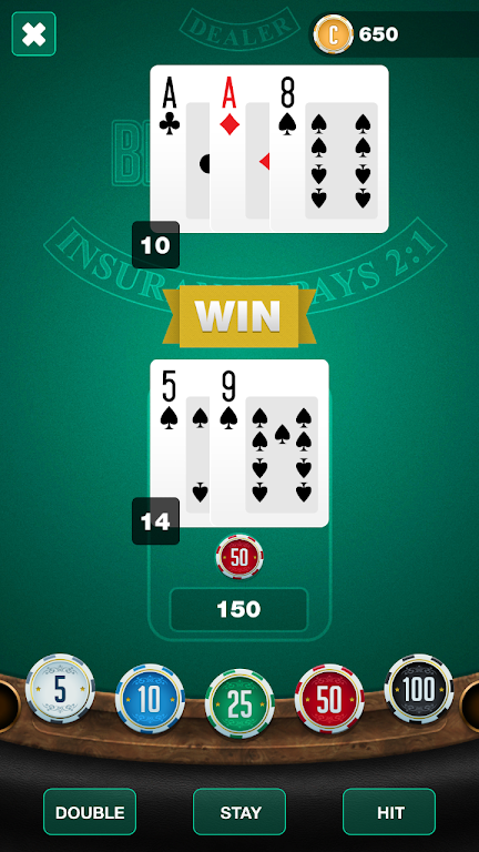 BlackJack 21: Las Vegas  Online Casino Game Captura de pantalla 3