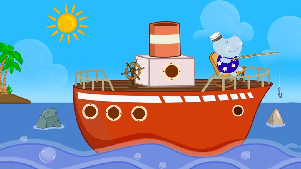 Hippo Adventures: Lighthouse Ekran Görüntüsü 0
