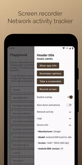 Beagle - Debug menu demo應用截圖第2張