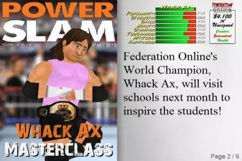 Schermata Wrestling Revolution 3