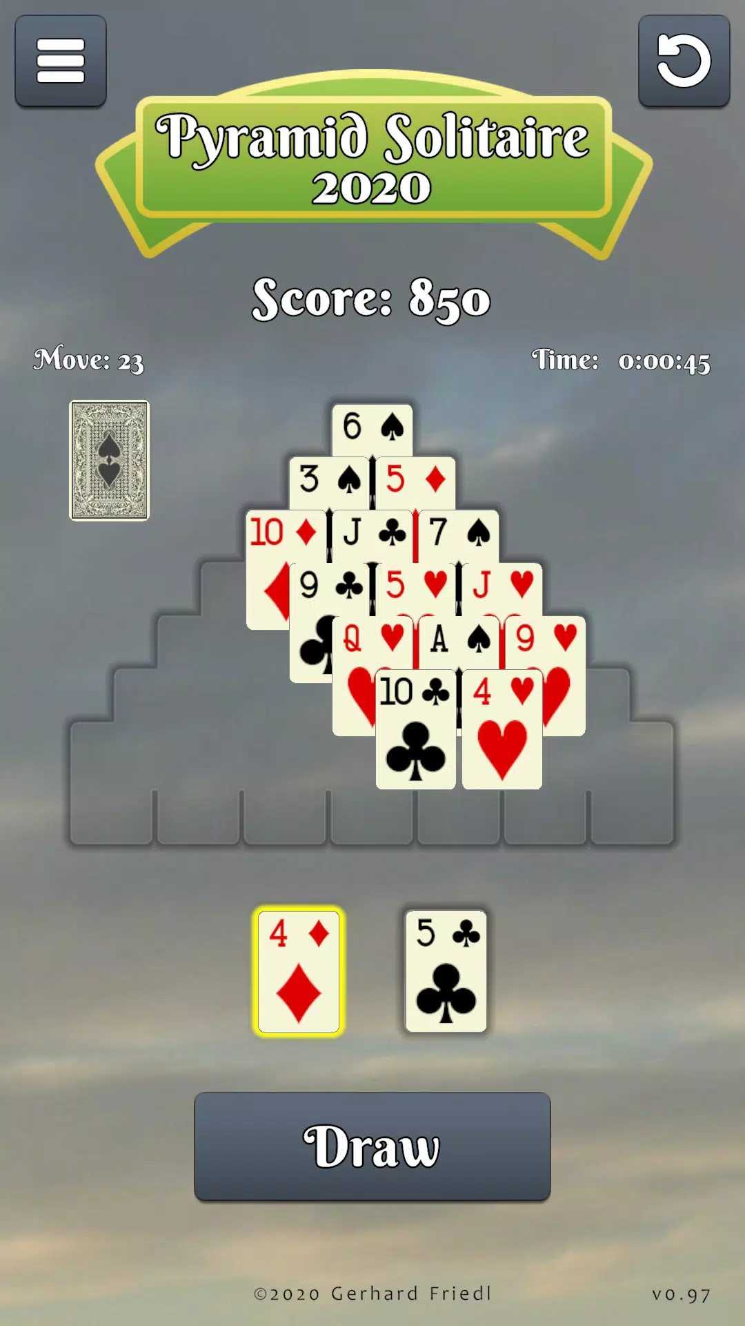 Pyramid Solitaire Card Game スクリーンショット 2