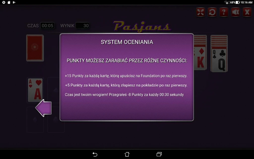 Pasjans 스크린샷 1