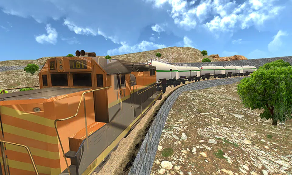 Oil Tanker Train Driving Sim Captura de pantalla 1