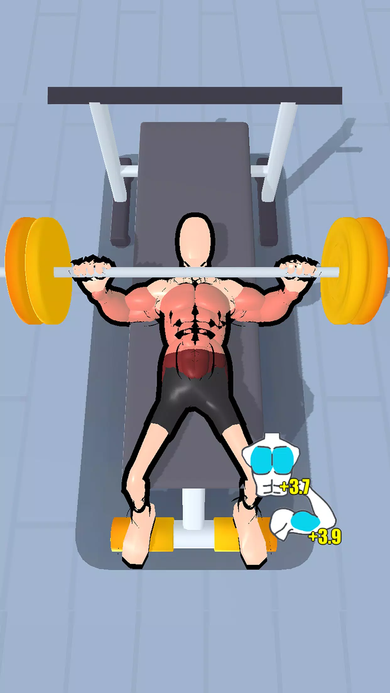 Grow Muscles：Gym Game Ekran Görüntüsü 2