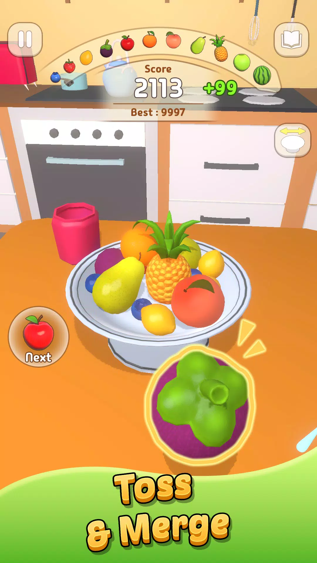 Toss and Merge: Fruit Mount ဖန်သားပြင်ဓာတ်ပုံ 1