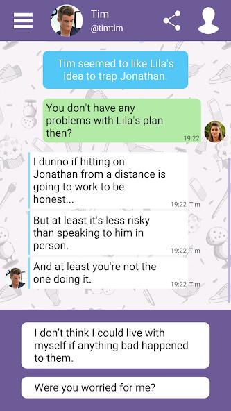 Hey Love Tim: High School Chat Mod應用截圖第3張