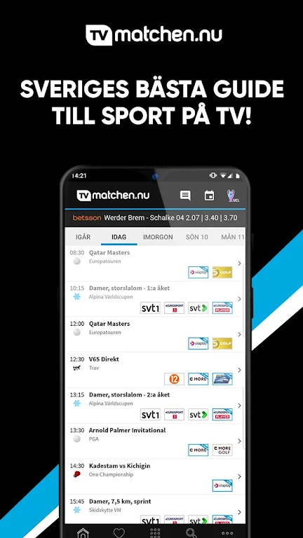 TVmatsit - Urheilua tv:ssä应用截图第0张