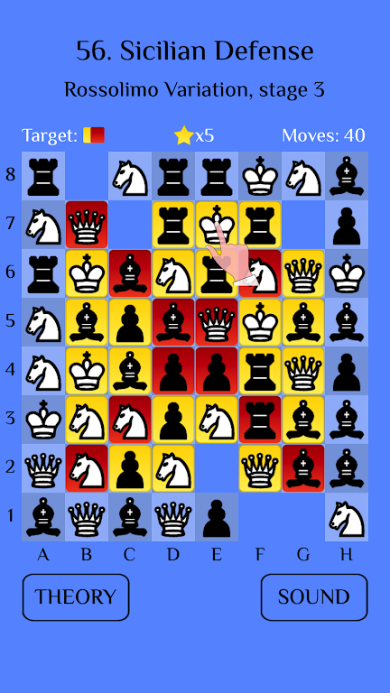 Chess Match-3: Sicilian Captura de pantalla 0