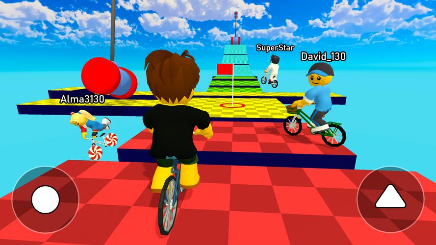 Obby bike: Parkour Adventure Captura de tela 0