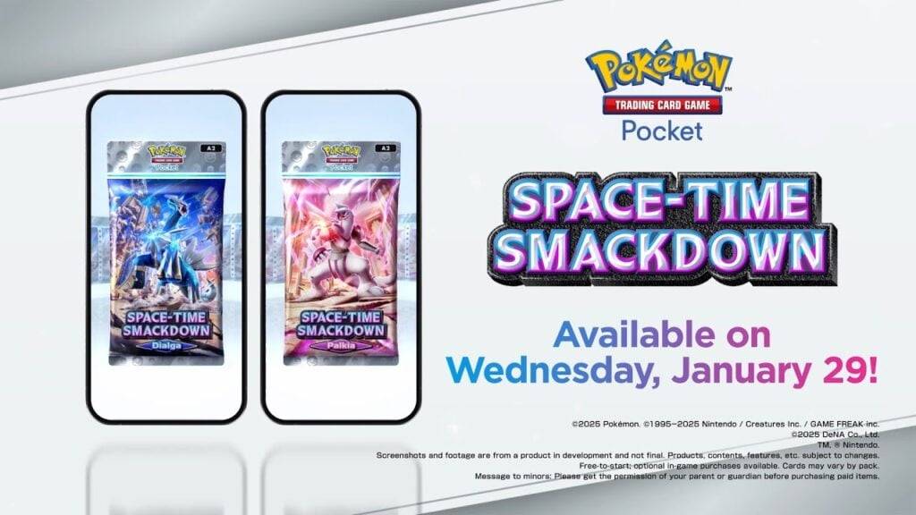 PokémonTCG口袋放下貿易功能和時空SmackDown擴展
