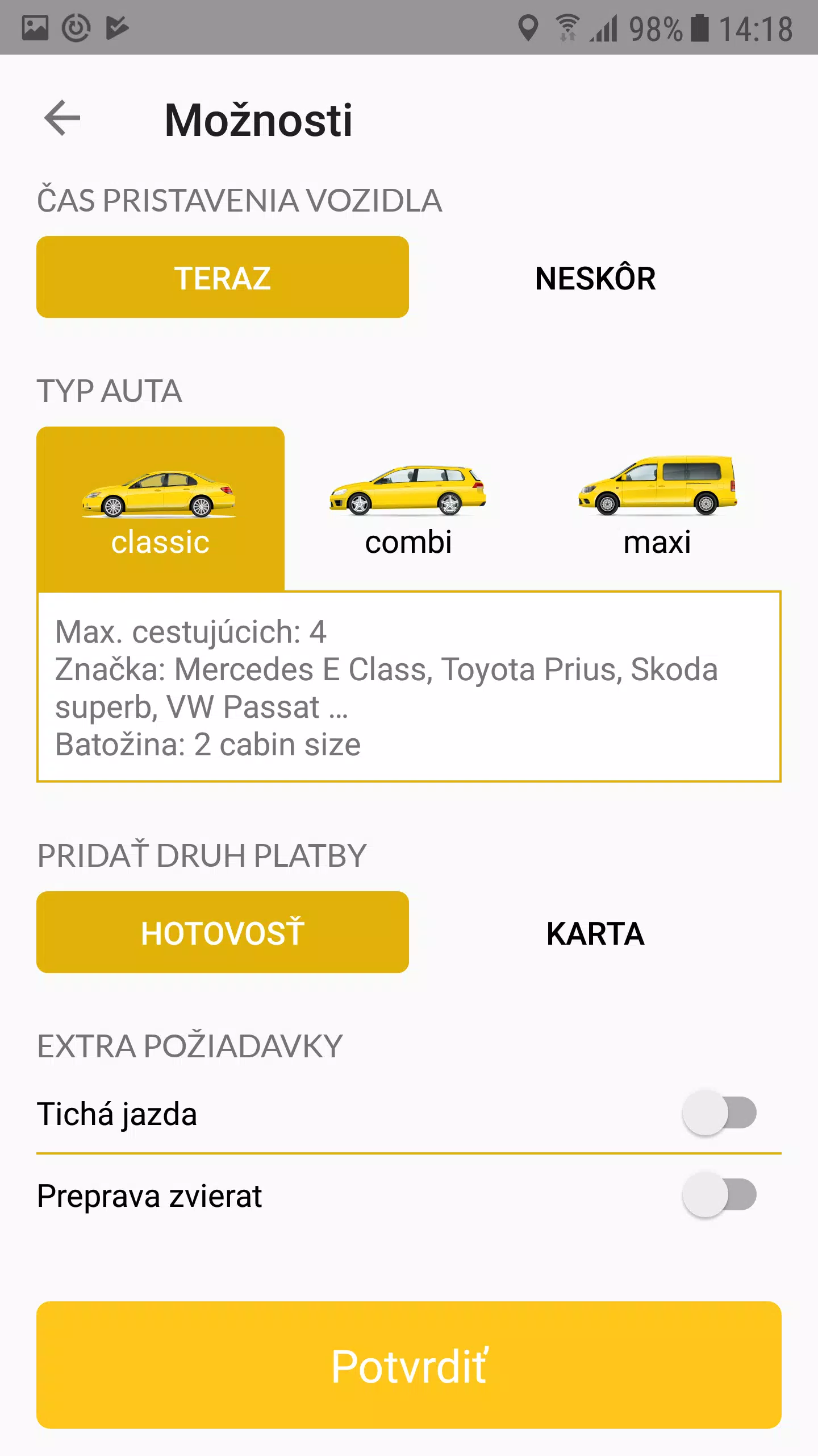 Yellow Taxi Trnava ภาพหน้าจอ 3