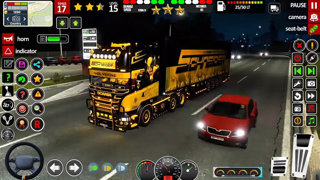 Euro Truck Driving- Truck Game Captura de pantalla 2