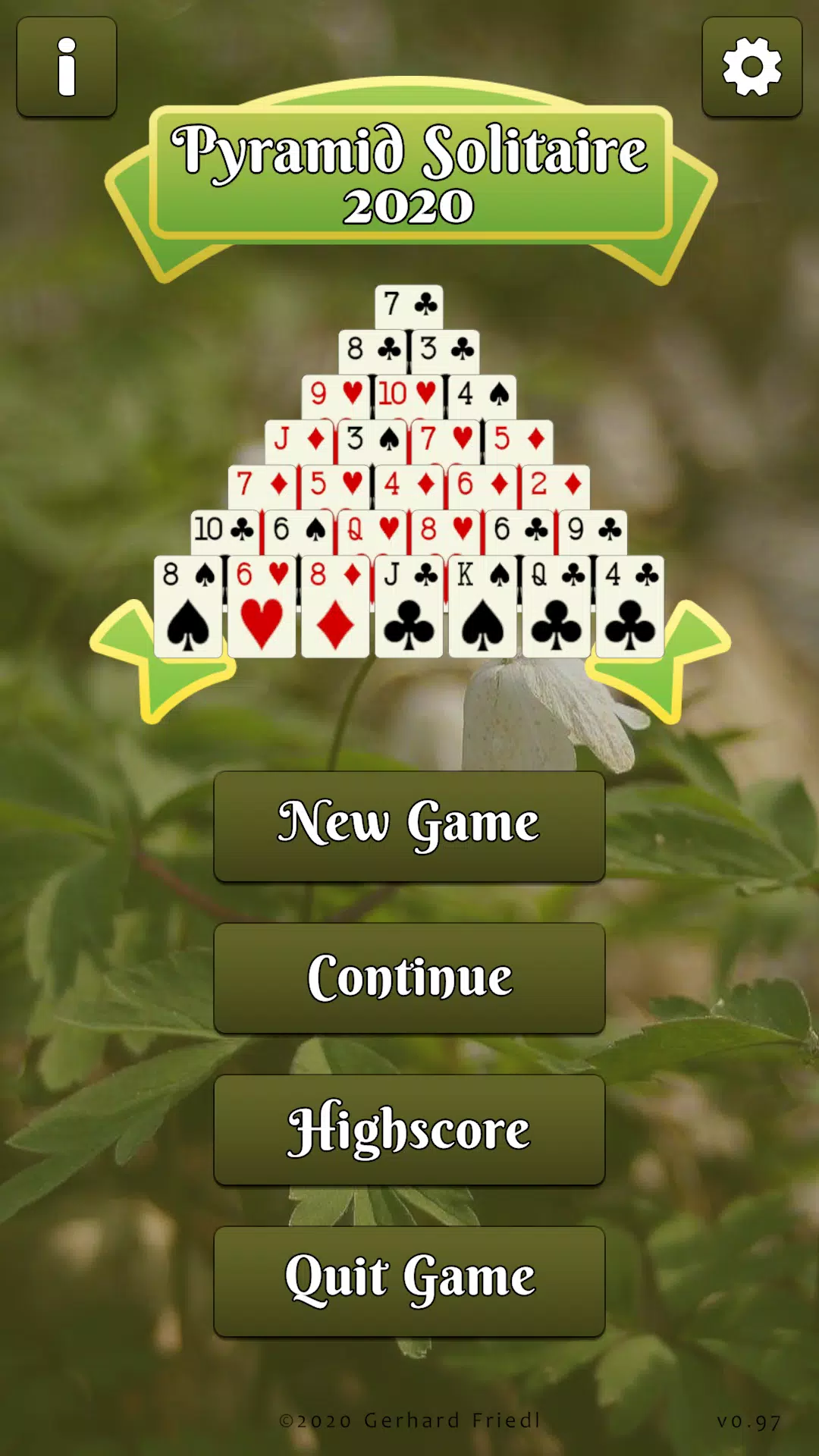 Pyramid Solitaire Card Game スクリーンショット 0
