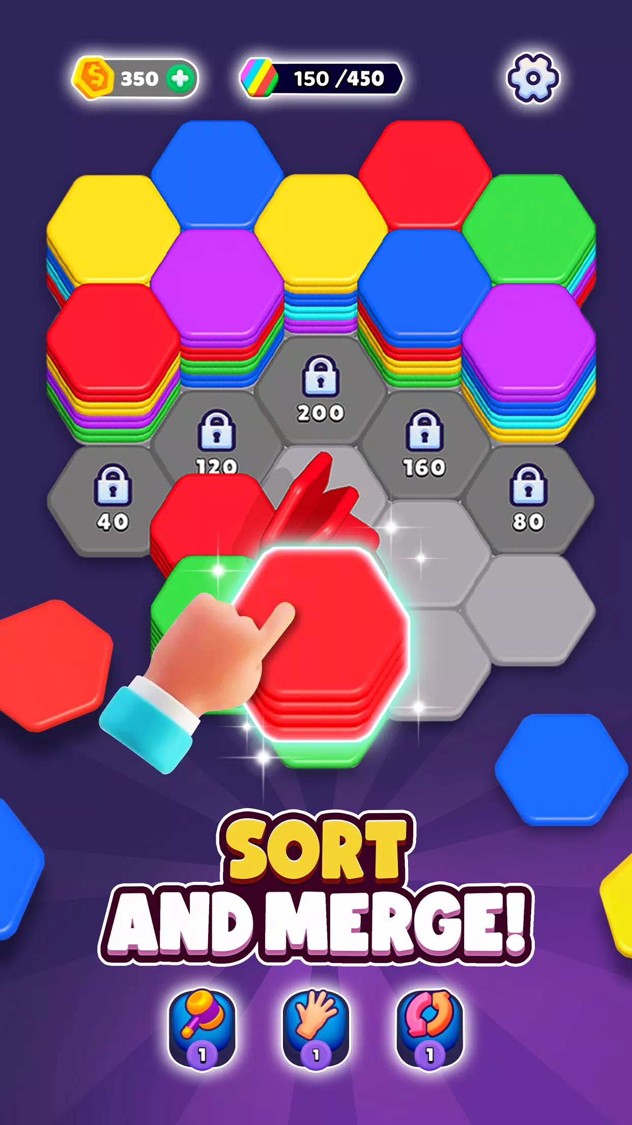 Hexa Sort 스크린샷 2
