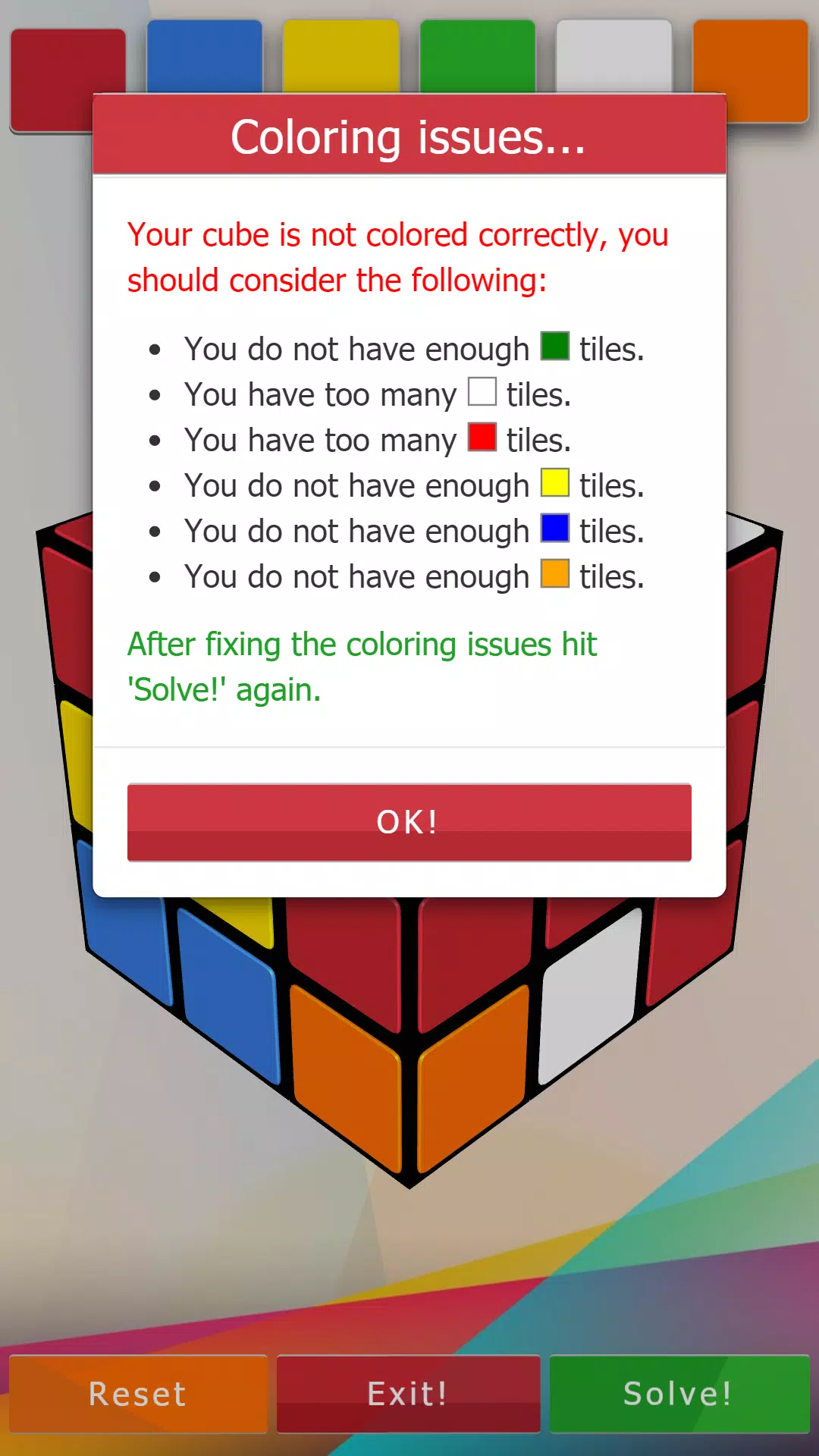 Schermata 3D-Cube Solver 2
