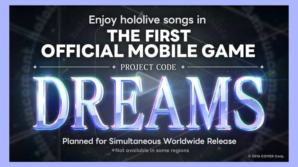 Hololive lanceert First Global Mobile Game: Dreams