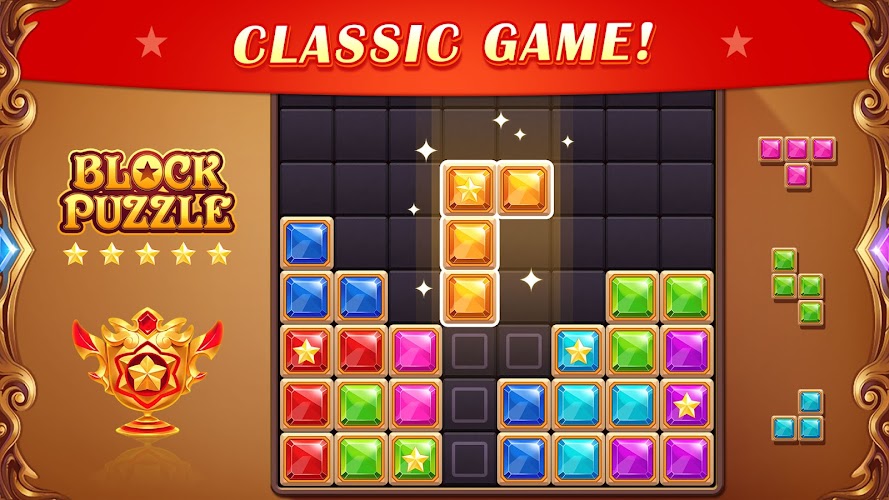 Block Puzzle: Diamond Star Captura de tela 0