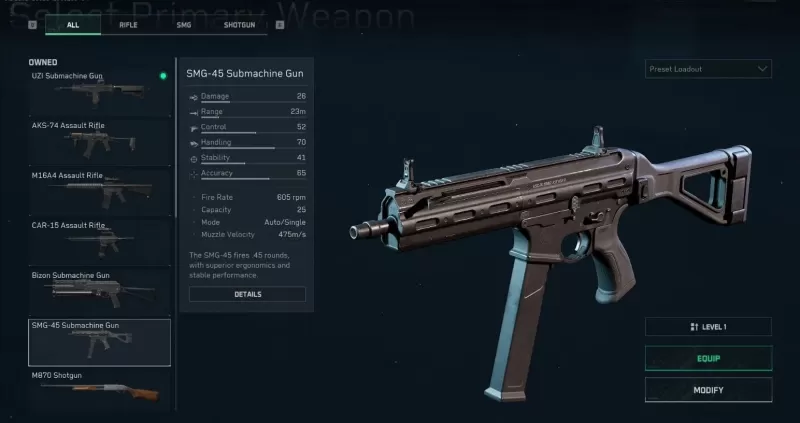 三角洲力量：最佳SMG 45設置 - 完整加載和代碼