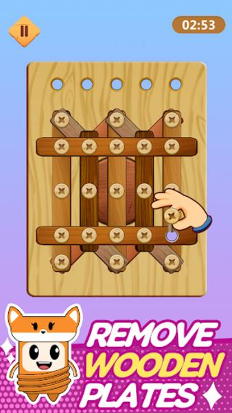 Wood Nuts & Bolts Puzzle應用截圖第0張