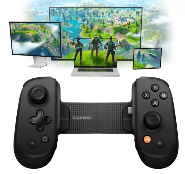 さまざまなデバイス上のゲームを備えたバックボーンプロコントローラー