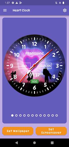 Heart Clock Live Wallpaper應用截圖第0張