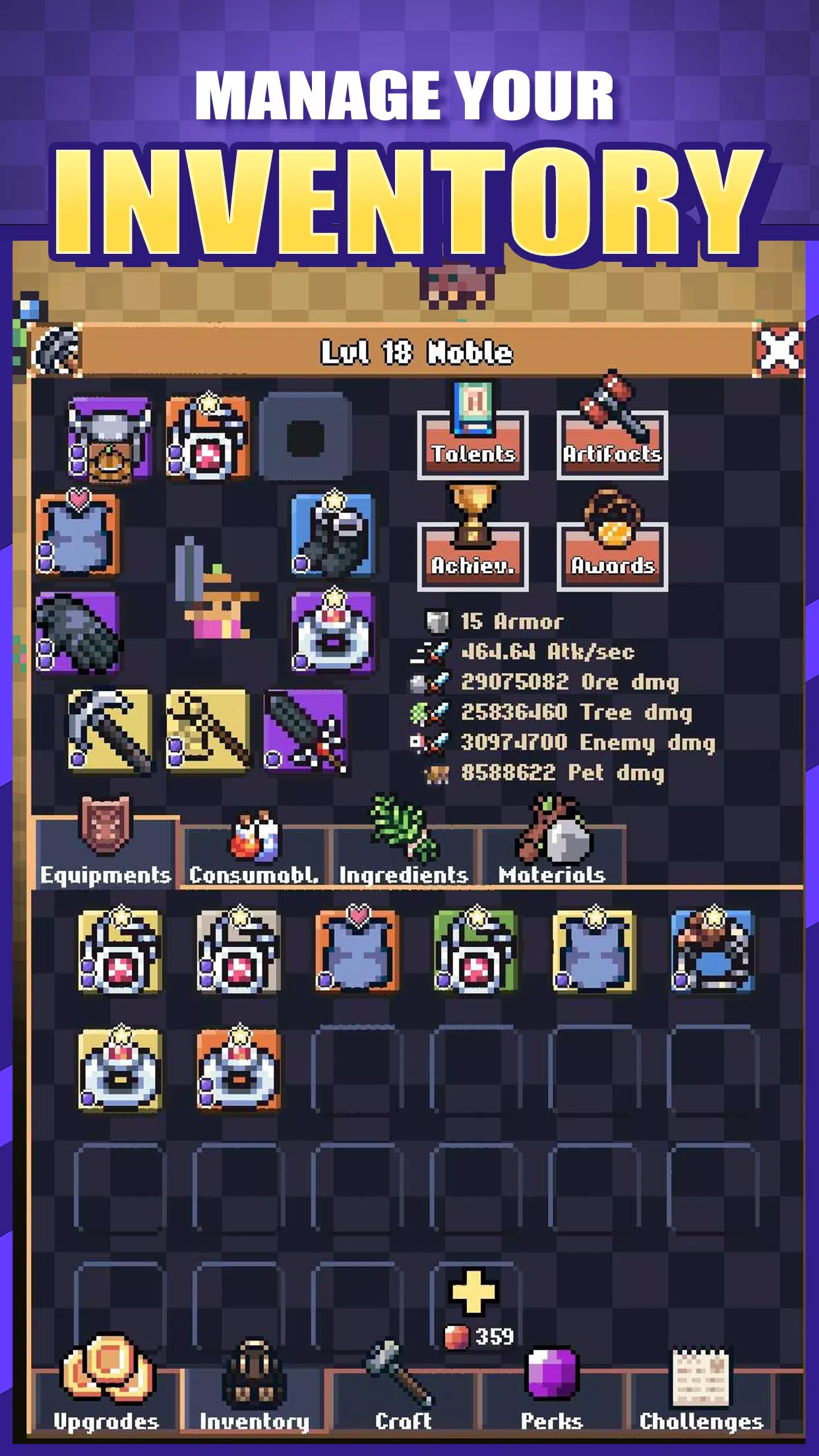 Idle Pocket Crafter 2 Captura de tela 2