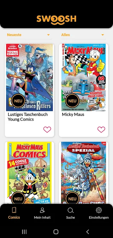 Swoosh Comics Captura de tela 0