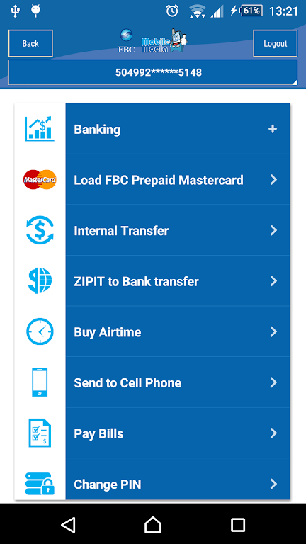 FBC Mobile Banking Captura de tela 0