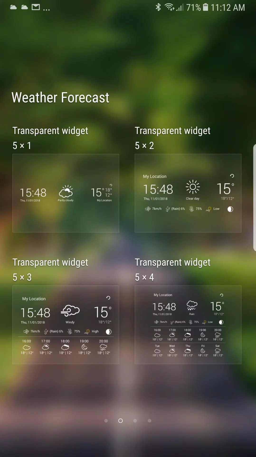 Weather app ภาพหน้าจอ 3