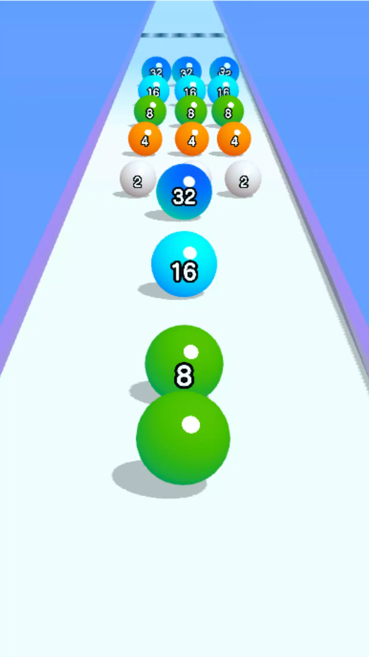Ball Run 2048: merge number Скриншот 1