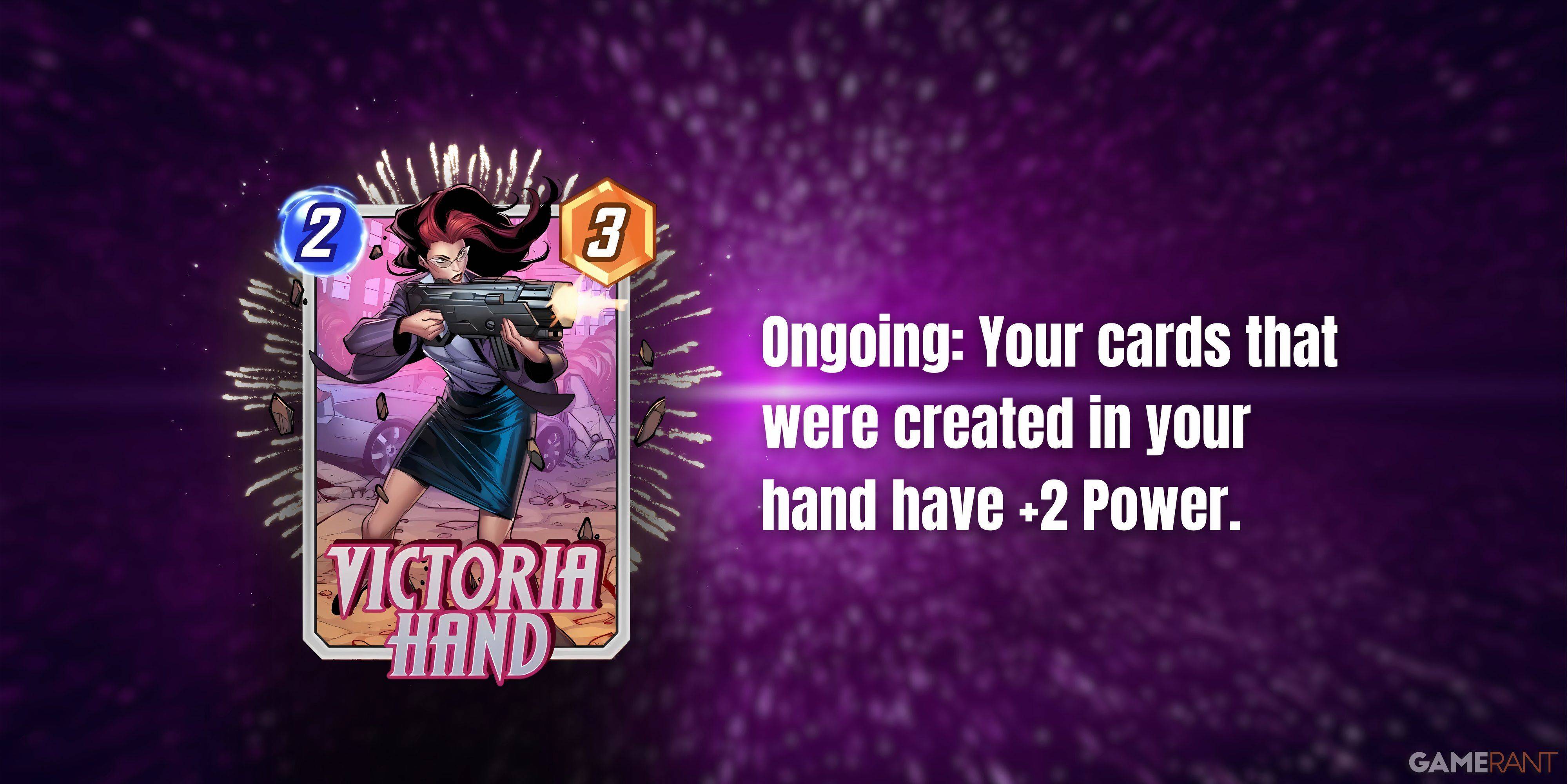 Victoria Hand Card