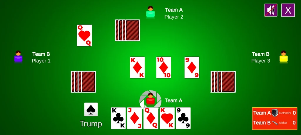 Euchre anytime Ekran Görüntüsü 2