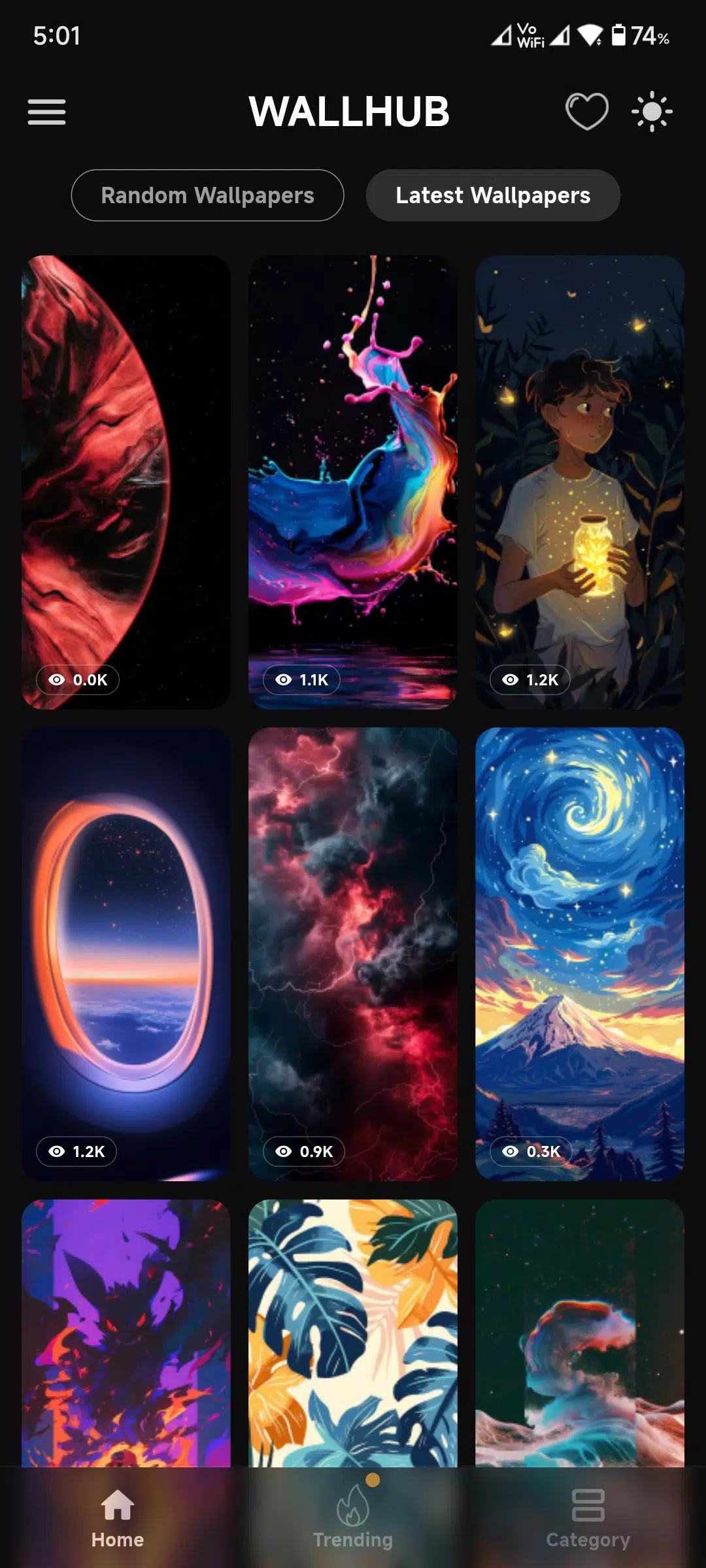 WallHub ဖန်သားပြင်ဓာတ်ပုံ 1