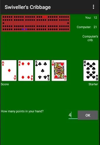Swiveller's Cribbage ဖန်သားပြင်ဓာတ်ပုံ 2
