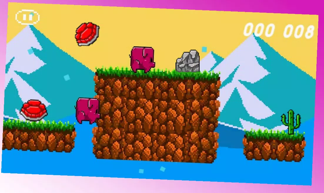 Turbo Pig platformer pixel art スクリーンショット 3