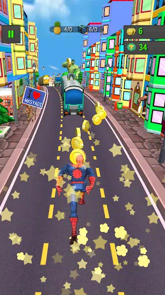 Spider Run Avenger 스크린샷 1