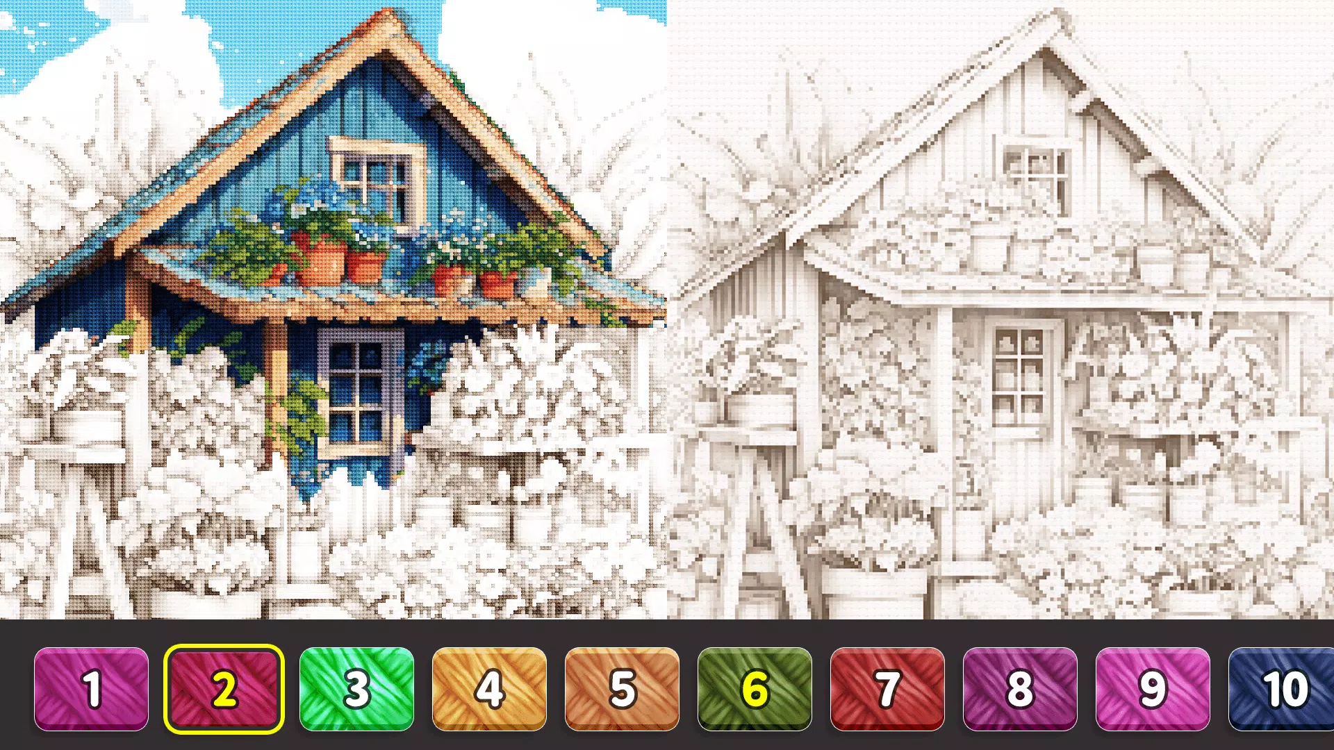 Cross Stitch: Color by Number スクリーンショット 2