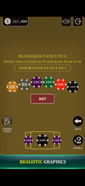 Blackjack 21 - Side Bets應用截圖第2張