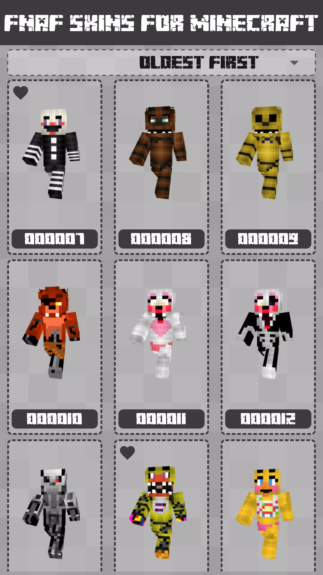 FNAF Skins for Minecraft PE স্ক্রিনশট 2
