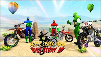 Bike Games Stunts: Spider Hero應用截圖第3張