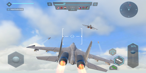 Sky Warriors: Airplane Games Captura de pantalla 0