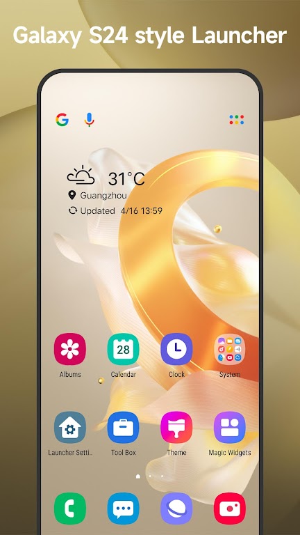Cool S24 Launcher Galaxy OneUI Mod Capture d'écran 0