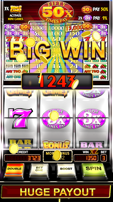 Triple Fifty Times Pay - Free Vegas Style Slots Captura de tela 0