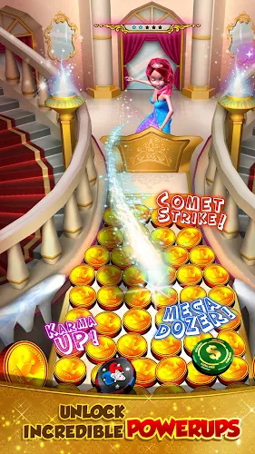 Princess Gold Coin Dozer Party應用截圖第2張