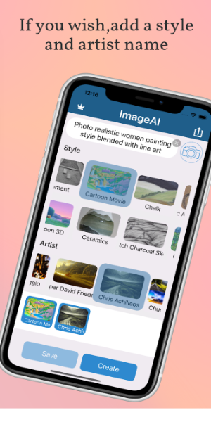 ImageAI - AI Art Generator Captura de tela 1