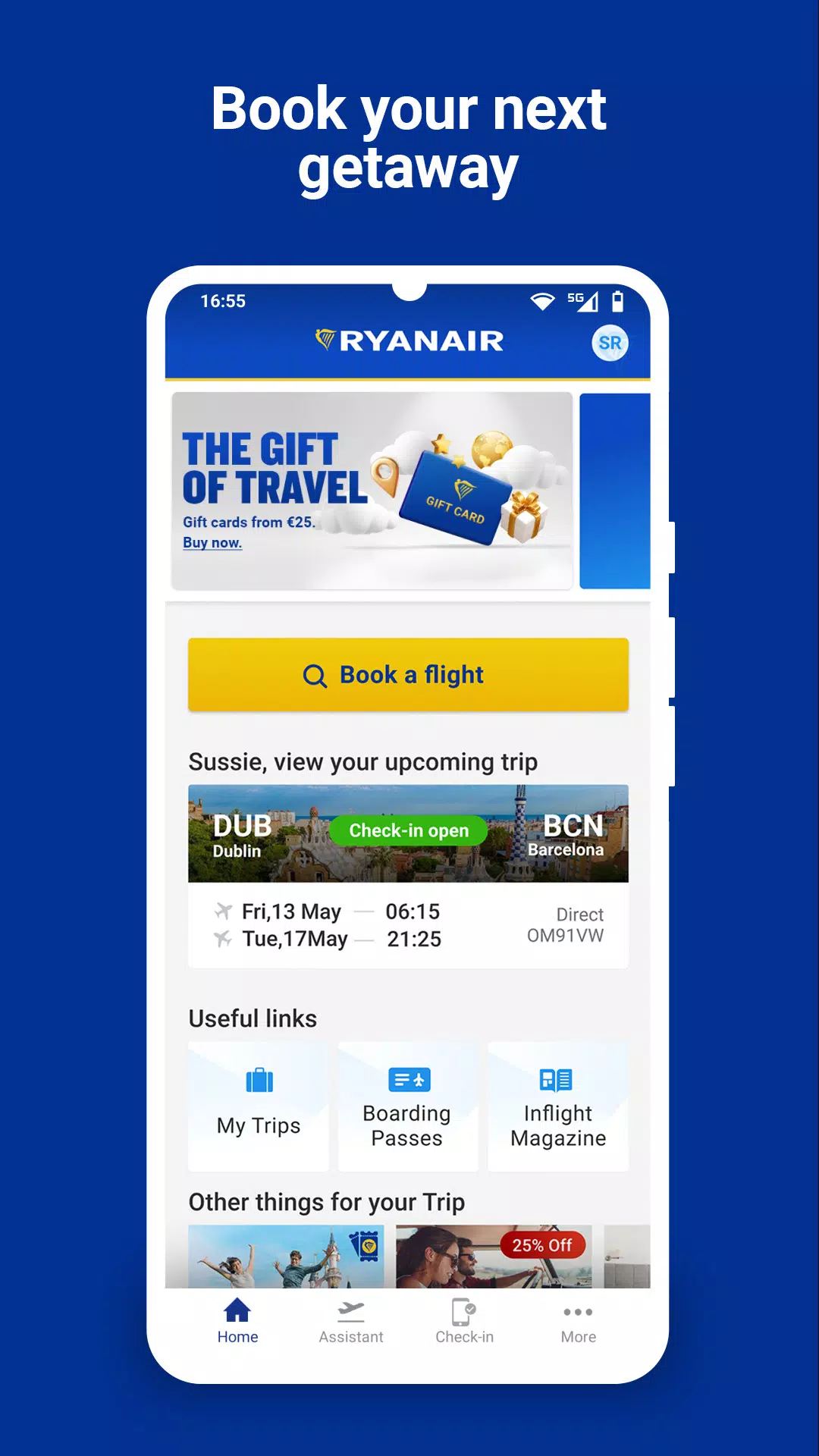Ryanair ภาพหน้าจอ 0