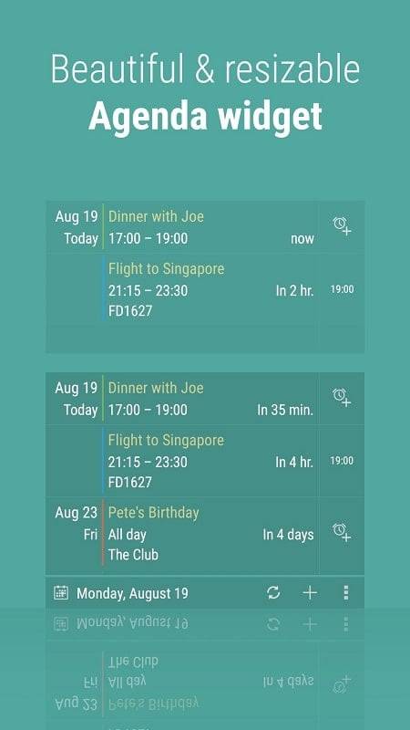 Calendar Widget: Month/Agenda應用截圖第2張