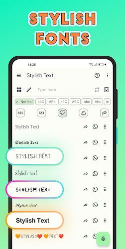 Stylish Text - Fonts Keyboard Schermafbeelding 1