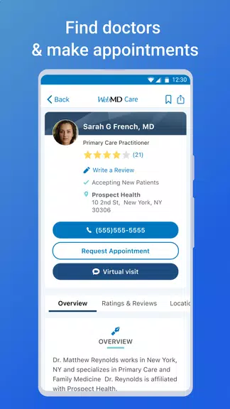 WebMD: Symptom Checker Ảnh chụp màn hình 1